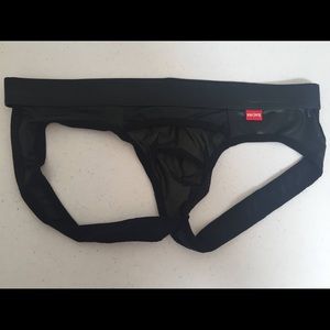Mao Jiang Mens Sexy Jockstrap Faux Leather